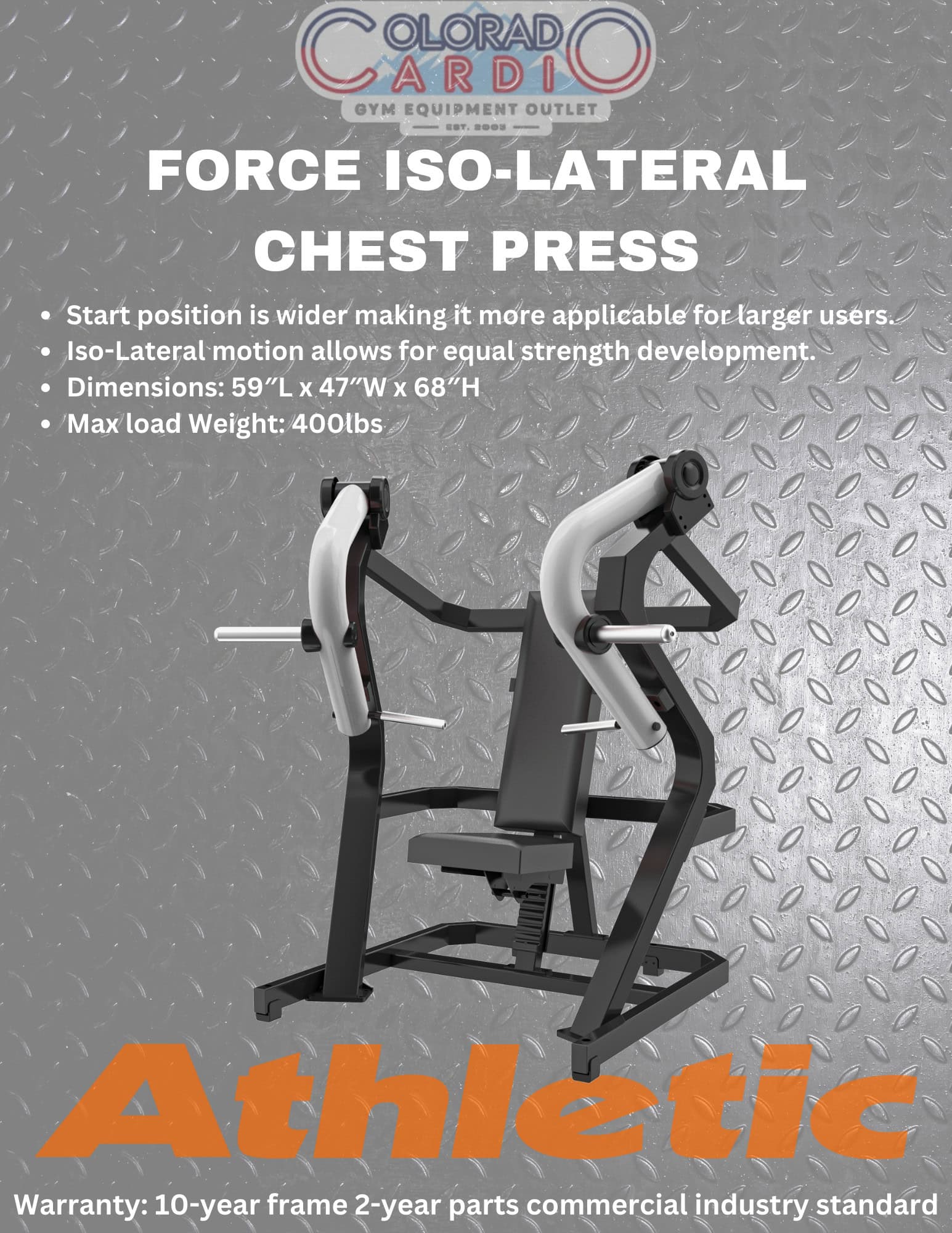 FORCE ISO-LATERAL CHEST PRESS (PL)