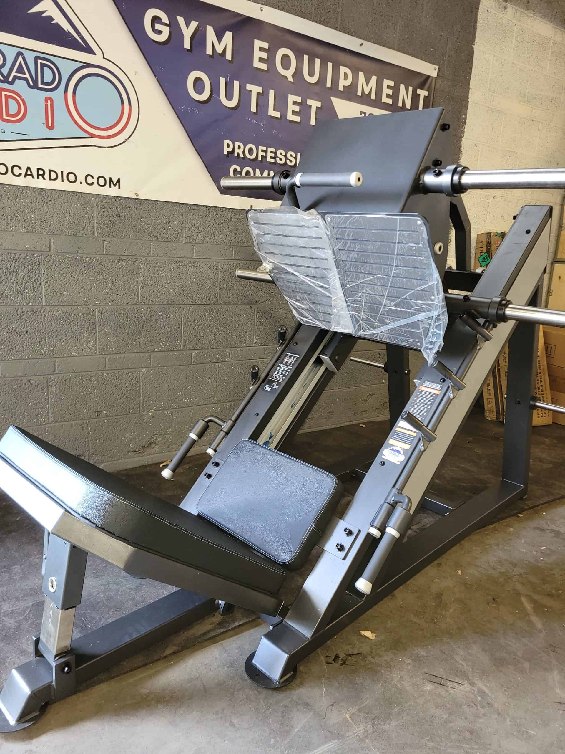 Sheet of plastic protective cover on advanced medical exercise equipment for cardiac rehabilitation and fitness testing.