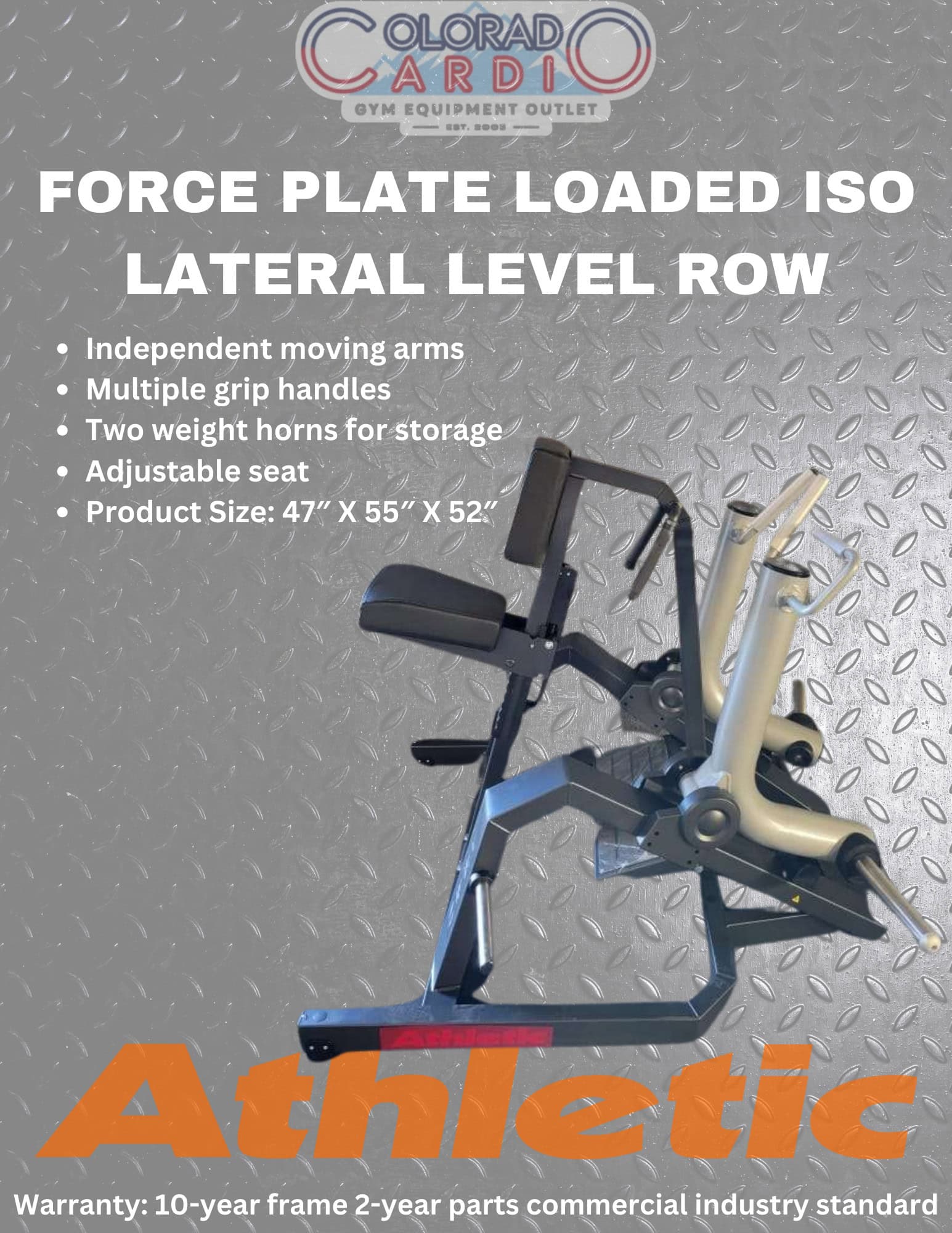 Force Plate Loaded ISO Lateral Level Row