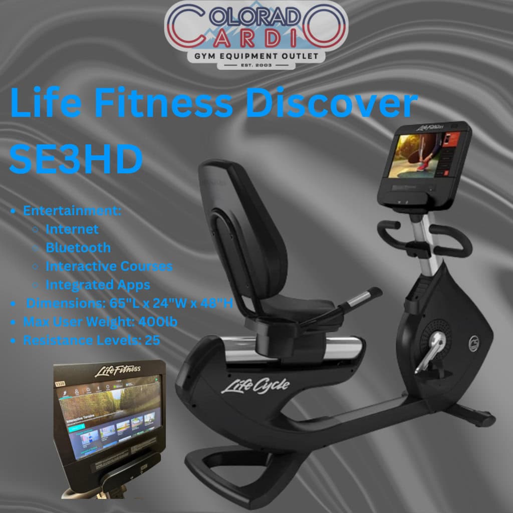 Indoor stationary exercise bike with interactive touchscreen monitor for cardio workouts, fitness training, and entertainment. Ideal for home gyms and personal health in Colorado.
