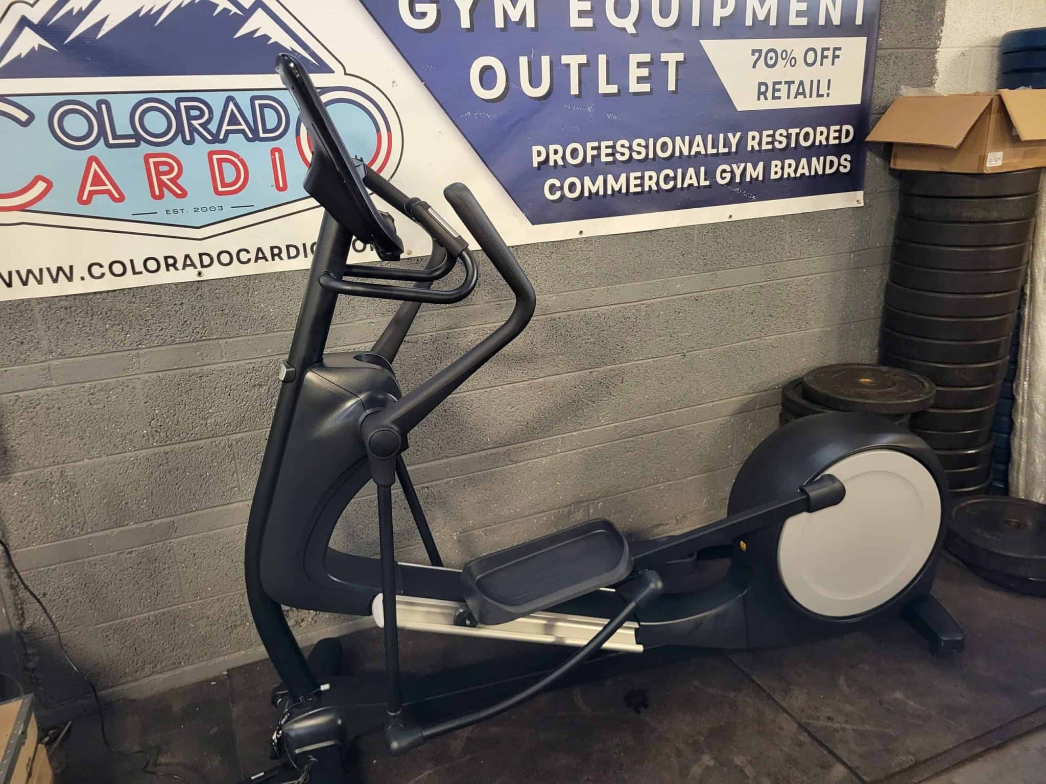High-quality elliptical fitness equipment at Colorado Cardio, a leading provider of commercial gym brands and cardio machines for strength training and cardiovascular health.