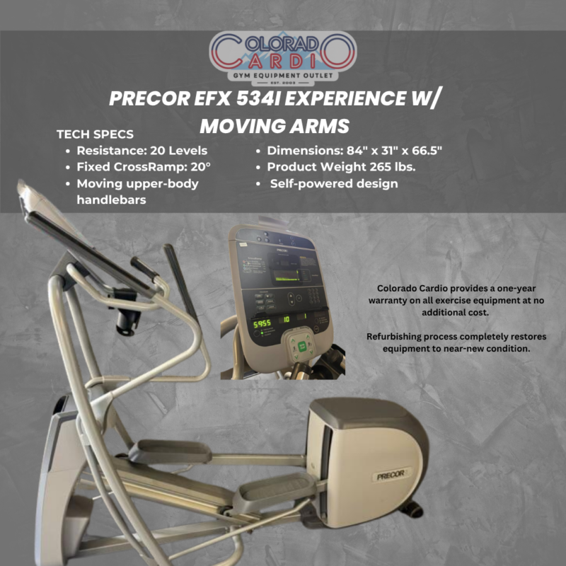 Precor EFX 534i Experience w/ Moving Arms