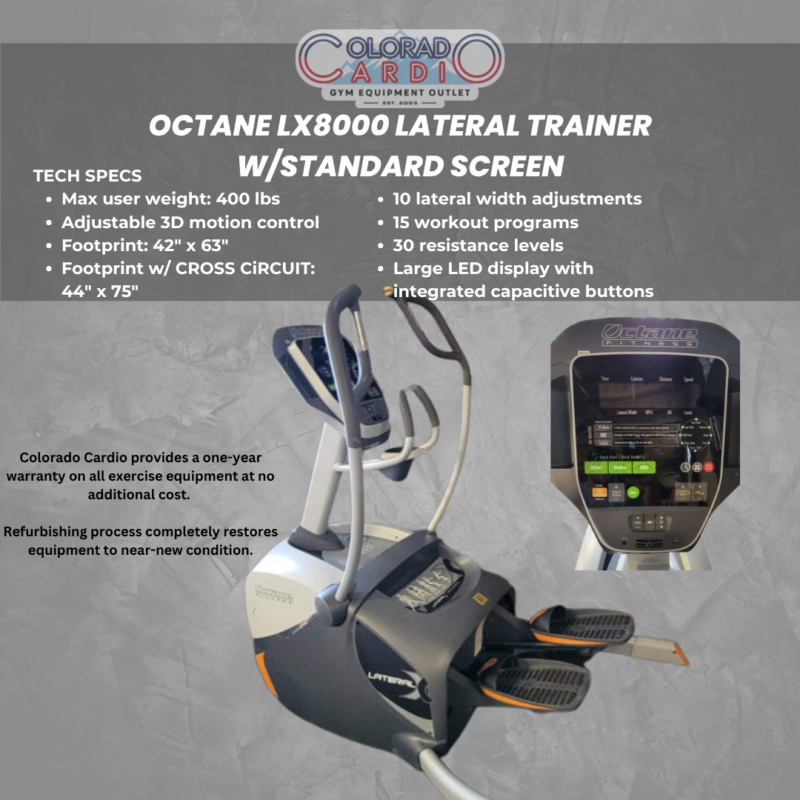 Octane LX8000 Lateral Trainer w/Standard Screen