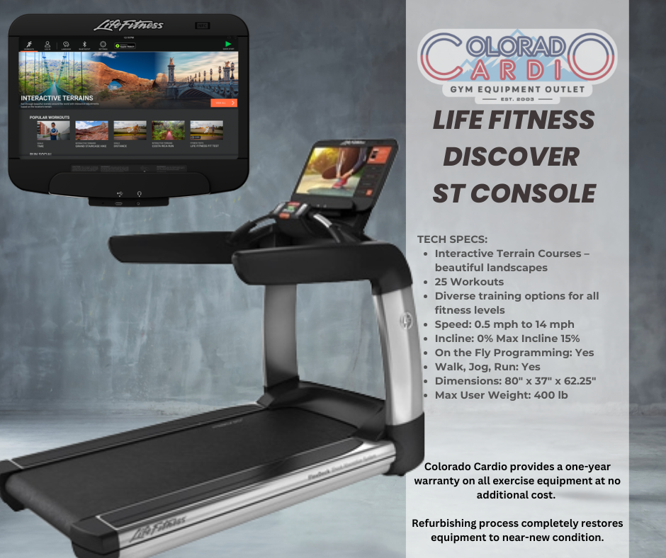 Life Fitness Discover w/SE3 HD Elevation Treadmill