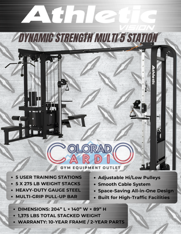Athletic Vision Dynamic 5-Station Multi Gym Cable Crossover
