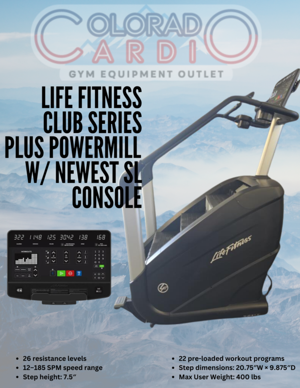 Life Fitness Club Series Plus POWERMILL w/ SL Console