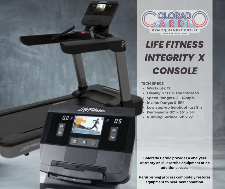 Life Fitness Integrity Treadmill w/ X Console